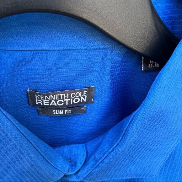 Kenneth Cole Reaction Vibrant Blue Dress Shirt - Picture 5 of 6